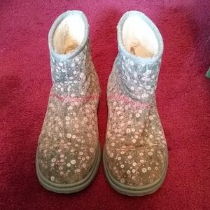 Women's floral UGG boots